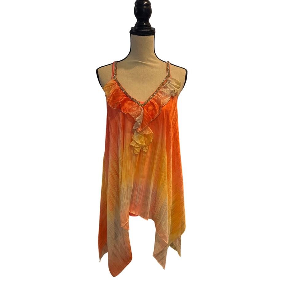 Women’s Casting Made in France Top with Rhinestone. Size Large